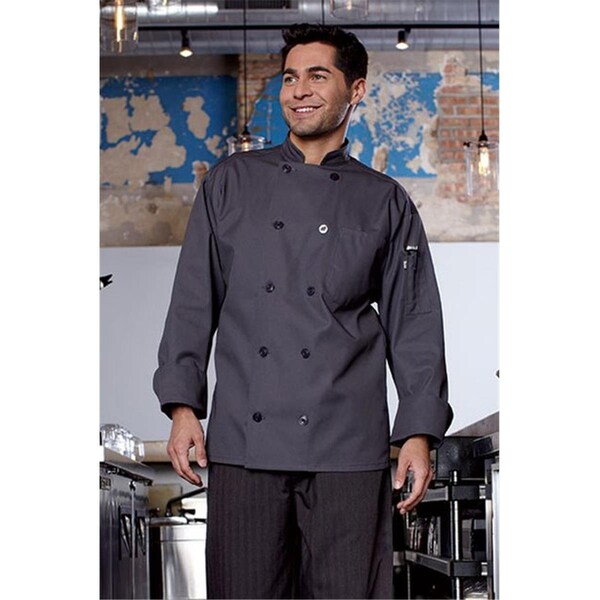 Nathan Caleb Orleans Chef Coat in Slate - Small - NA2073149