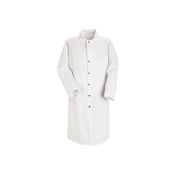 Vf Imagewear Red Kap¬Æ Full Cut Butcher Coat, White, Polyester/Cotton, 2XL - KT50WHRGXXL