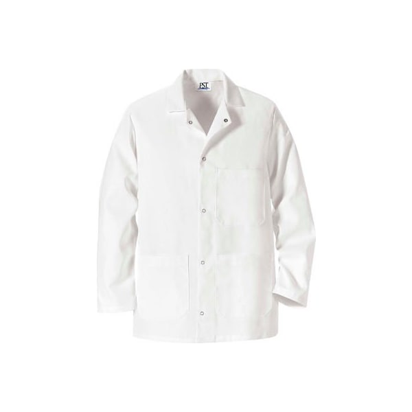 Vf Imagewear Red Kap¬Æ Gripper-Front Short Butcher Coat, W/Pockets, White, Polyester/Cotton, L - 0406WHRGL