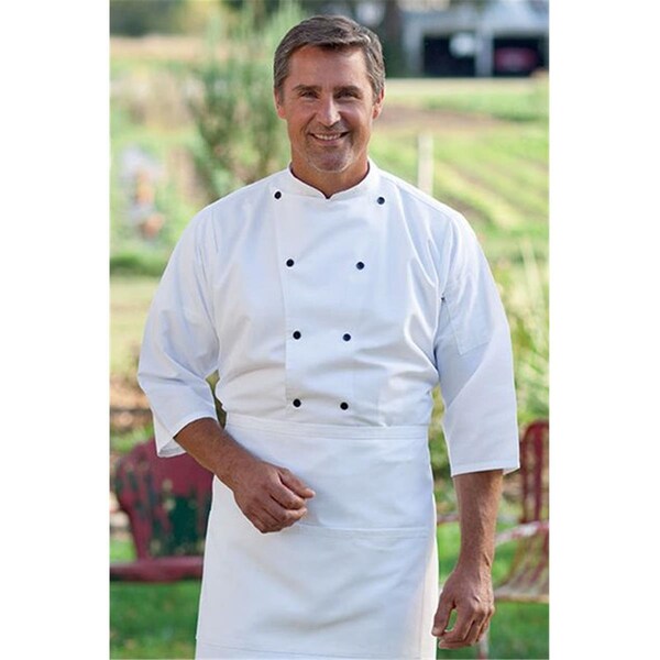 Nathan Caleb Epic 3/4 Sleeve Chef Shirt in White 2XLarge - NA586921