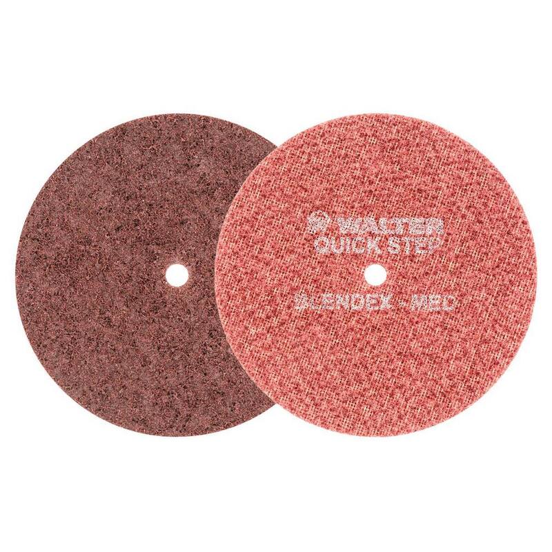 WALTER SURFACE TECHNOLOGIES QUICK-STEP BLENDEX 6 pulgadas x GR Medio, Discos de Acondicionamiento de Superficie (Paquete de 10) - 07R603