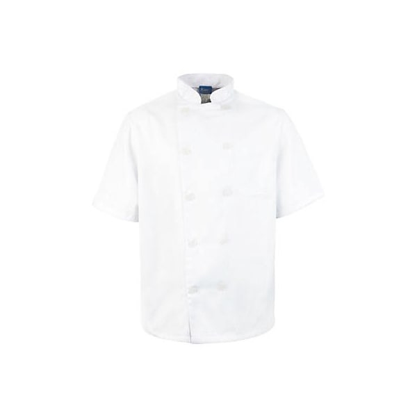 Allpoints Kng 2Xl Mens Chef Coat Short Sleeve - 10512XL