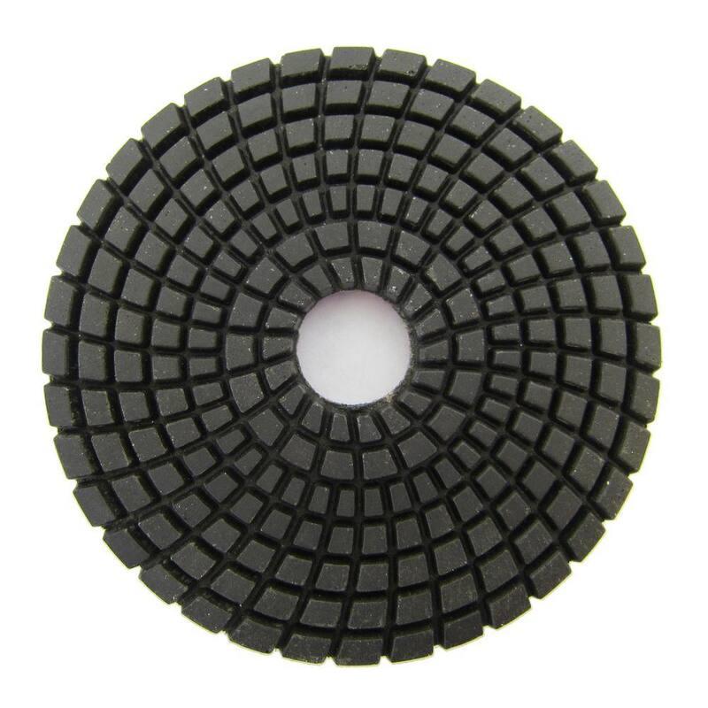 Almohadilla de pulido húmeda de diamante de grano #50 de 4 pulgadas para piedra - WPP04-B-0050#