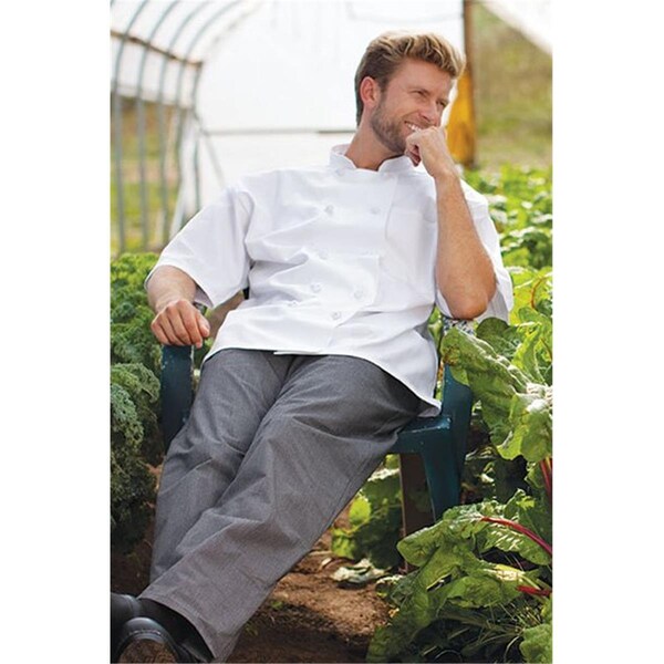 Nathan Caleb Antigua Chef Coat in White - 2XLarge - NA2505333