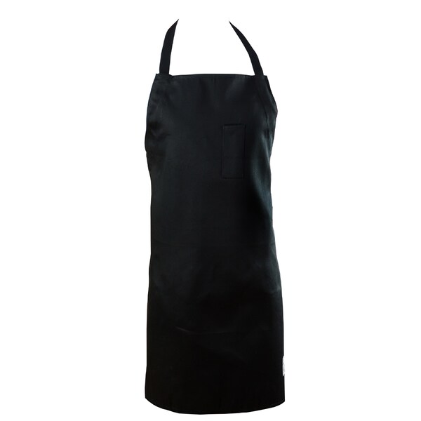 Chef Revival Bib Chef Apron with adjustable neck tie - Black - 412BA-BK