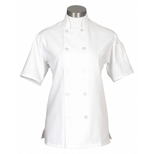 Fame (A Delta Plus Group Company) Chef Coat, White, C100P, L/SSM - 83200