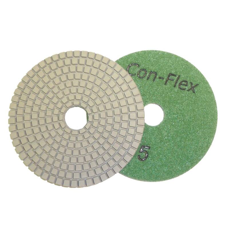 5 almohadillas de diamante Con-Flex de 5 pasos para concreto - COFLX055
