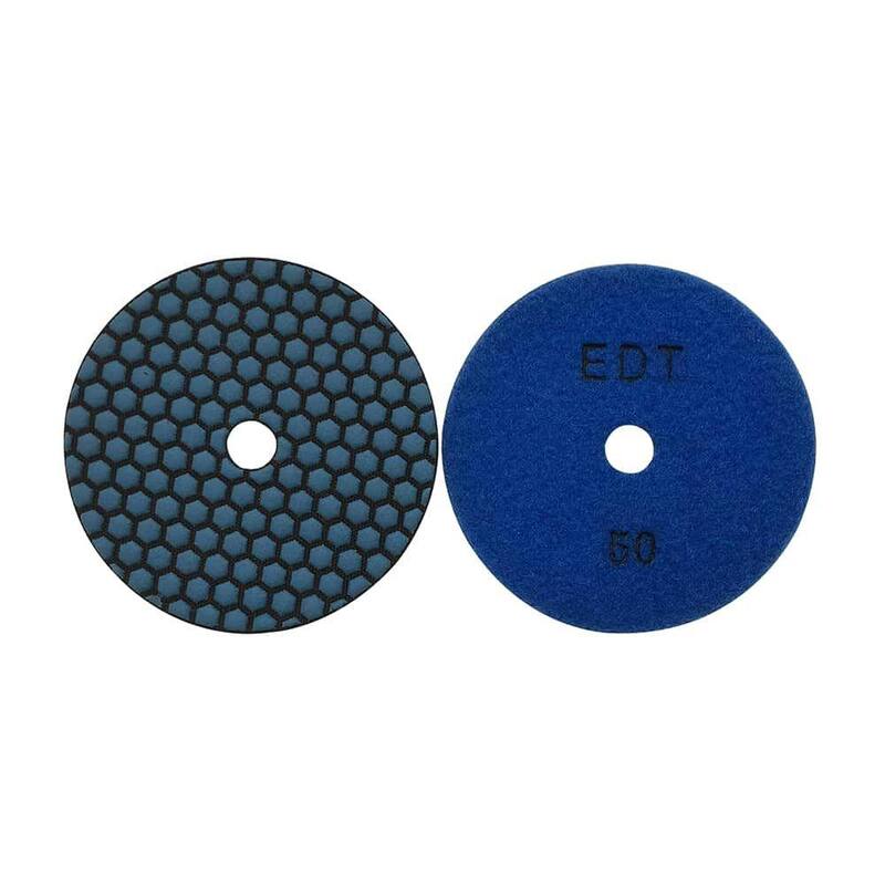 4 pulgadas EDiamondTools de alto rendimiento almohadillas para pulir piedra/concreto, juego de 10 almohadillas, húmedas o secas, #50 (2), #100 (2), #200 (2) a #3000 de grano - RDU455112248153
