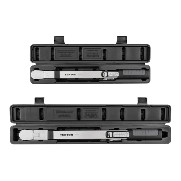 Tekton 3/8, 1/2 Inch Drive 72-Tooth Split Beam Torque Wrench Set (2-Piece) - TRQ99902