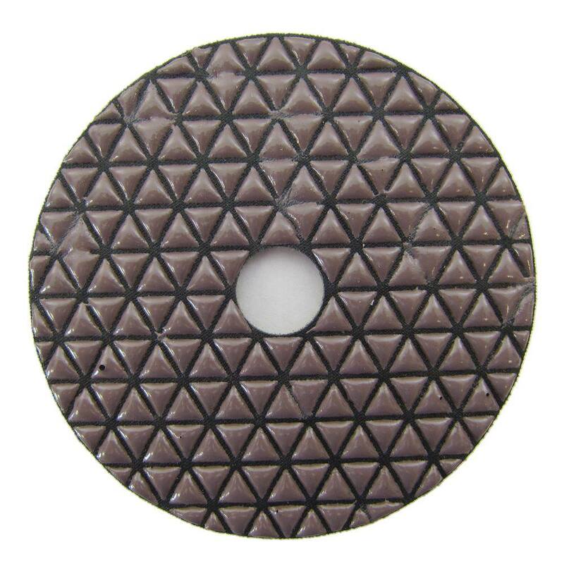 Almohadilla de pulido de diamante en seco de 4 pulgadas, grano #50, para piedra - DPP04-B-50#