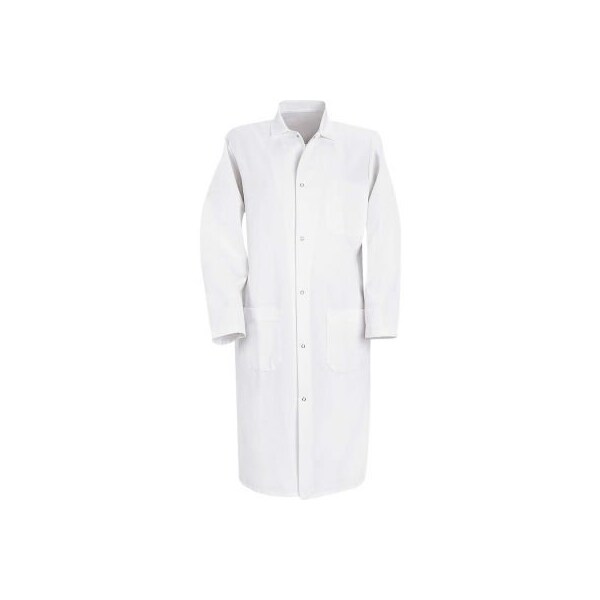 Vf Imagewear Red Kap¬Æ Gripper-Front Butcher Frock W/Inside Top Pocket, White, Polyester/Cotton Twill, S - 4004WHRGS