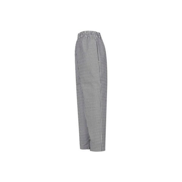 Vf Imagewear Chef Designs Baggy Chef Pants, Black & White Check, Polyester/Cotton, XL - 5360BWRGXL