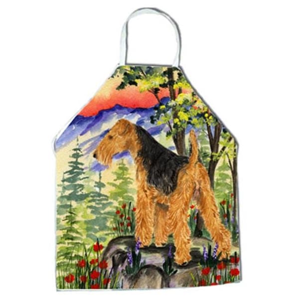 Carolines Treasures Carolines Treasures SS8228APRON Welsh Terrier Apron - 27 x 31 in. - SS8228APRON