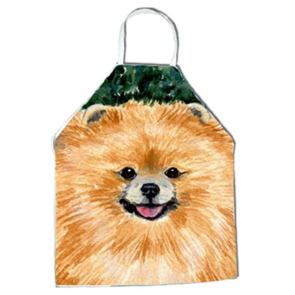 Carolines Treasures Carolines Treasures SS8725APRON Pomeranian Apron - 27 x 31 in. - SS8725APRON