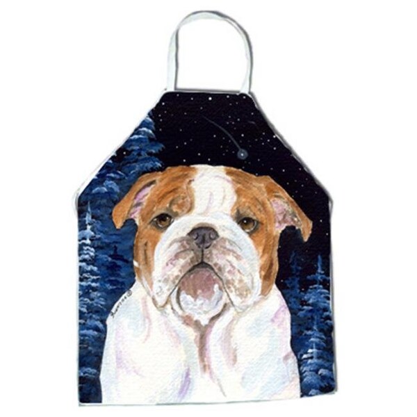 Carolines Treasures Carolines Treasures SS8447APRON Starry Night English Bulldog Apron - 27 x 31 in. - SS8447APRON