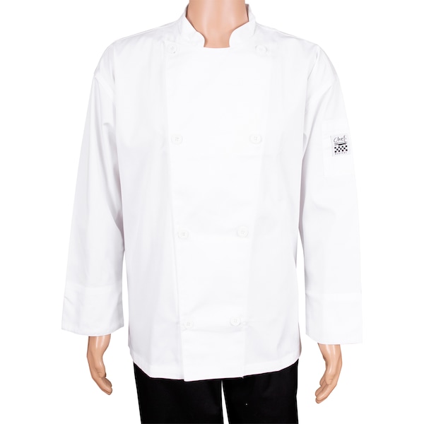 Chef Revival Knife & Steel Traditional Crew Jacket Long Sleeve - White - J002-M