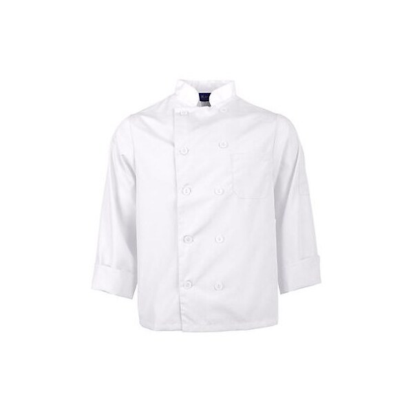 Allpoints Kng Xs Lw Chef Coat White Long Sleeve - 2577WHTXS