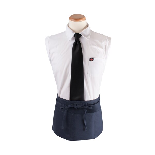Ritz Chef's LineWaist Apron (3 pockets + pen pocket) 25x11 Navy Blue - CL3PWACNV-1