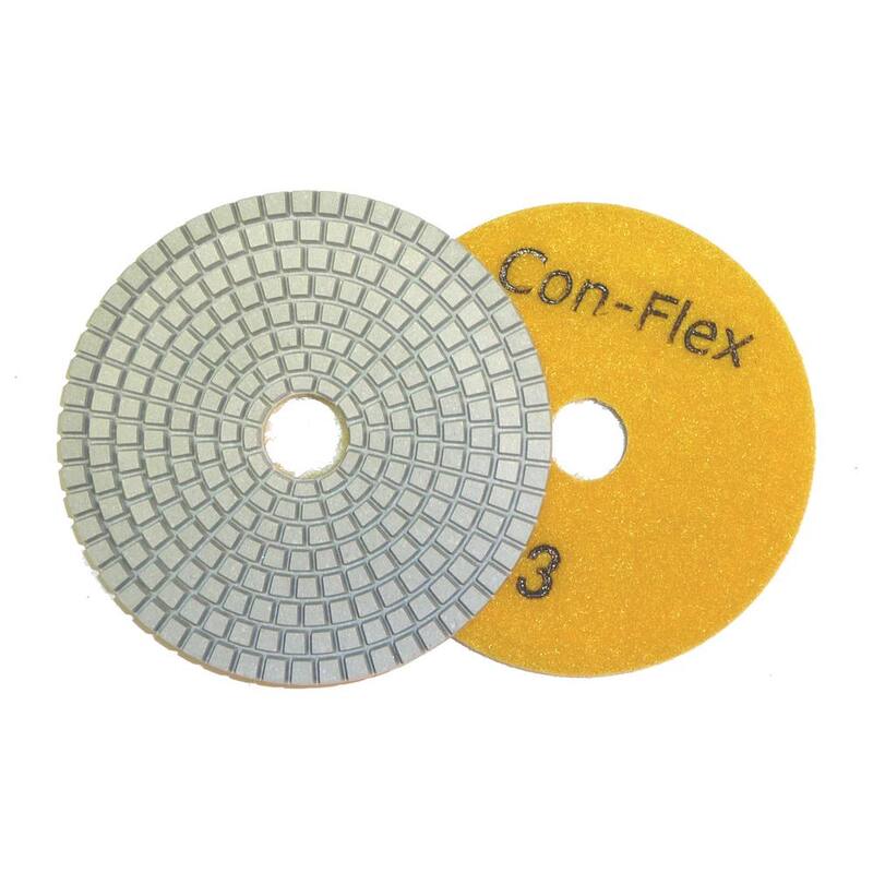 Herramienta 4 in. Con-Flex 5-Step Diamond Pads for Concrete Paso 3 - COFLX043