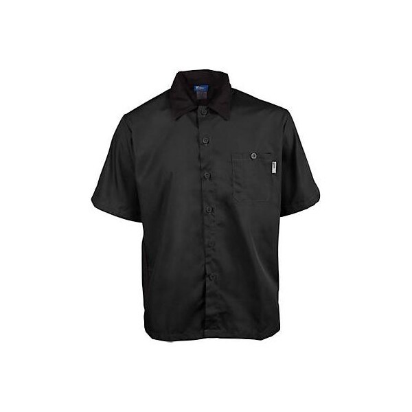Kng XL Active Lightweight Black Chef Shirt - 2240BKBKXL