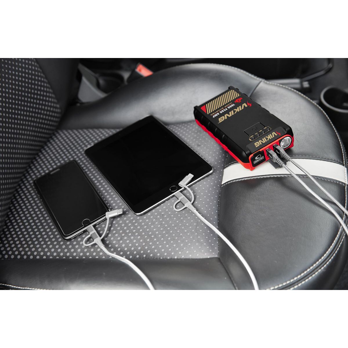 Arrancador de batería de litio Viking de 1000 amperios pico y power bank - 59527