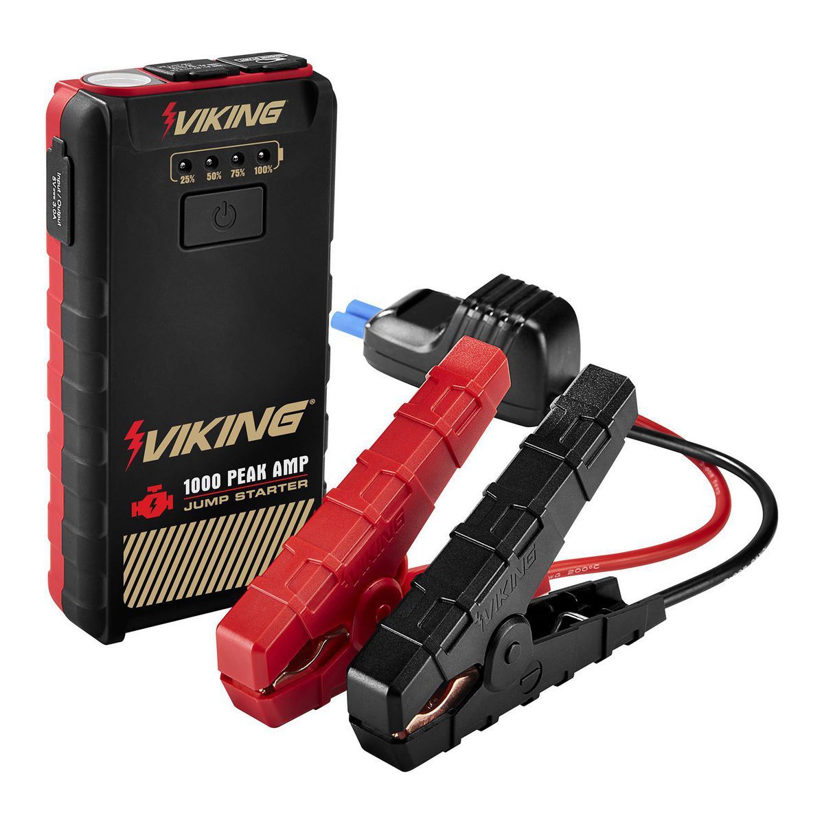 Arrancador de batería de litio Viking de 1000 amperios pico y power bank - 59527