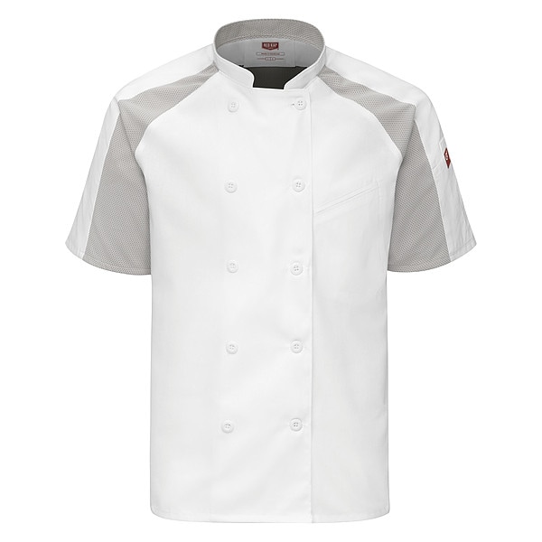 Red Kap Chef Coat, 4XL, White - 052MWH SS 4XL