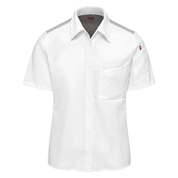 Red Kap Kitchen Shirt, L, White - 501WWH SS L
