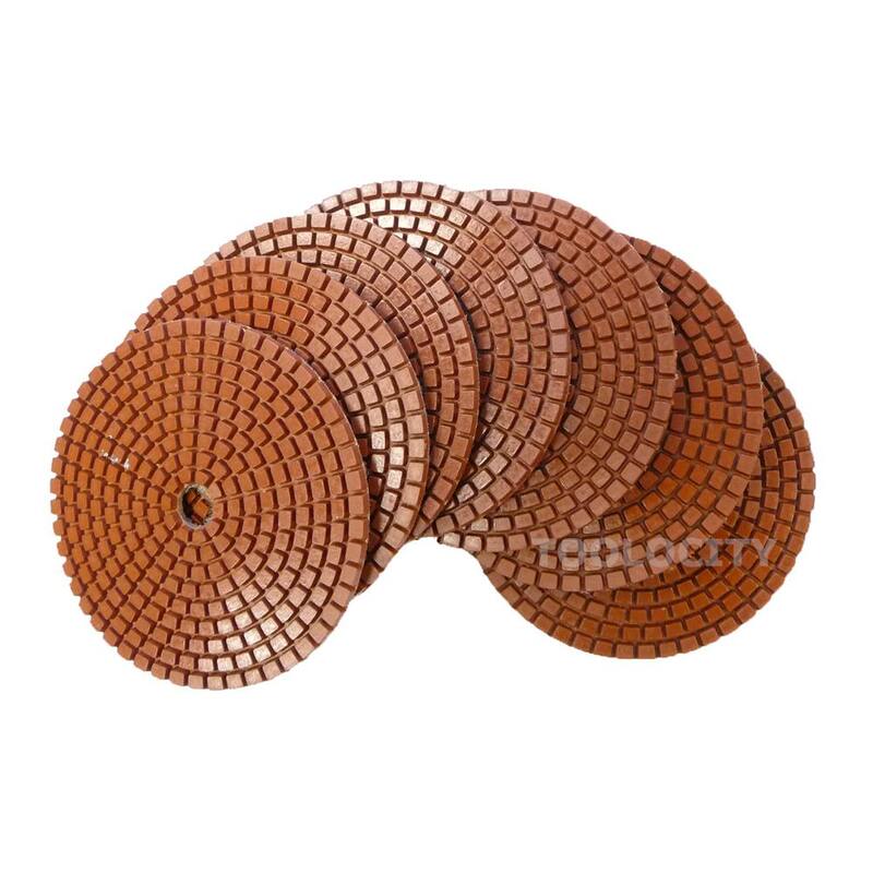 Herramienta de 4 pulgadas JHX Metal Bond Diamond Polishing Pad (Conjunto de 7) - JHXR0202SET4