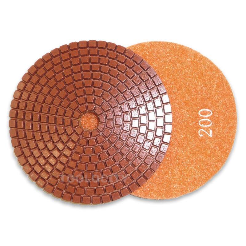 Herramienta de 4 pulgadas JHX Metal Bond Diamond Polishing Pad (Conjunto de 7) - JHXR0202SET4