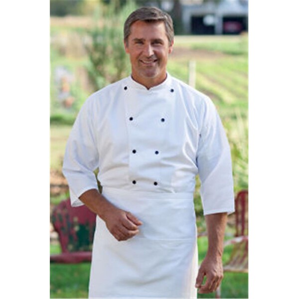 Nathan Caleb Epic 3/4 Sleeve Chef Shirt in White - 4XLarge - NA2504454