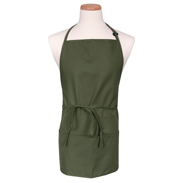 Chef Revival Chef 24/7Adjustable Bib Apron -  Hunter Green - 612BAFH-HG