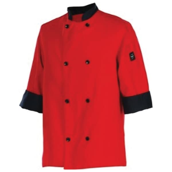 Chef Revival Chef 24/7 Fresh 3/4 Sleeve jacket - Tomato - 3X - J134TM-3X