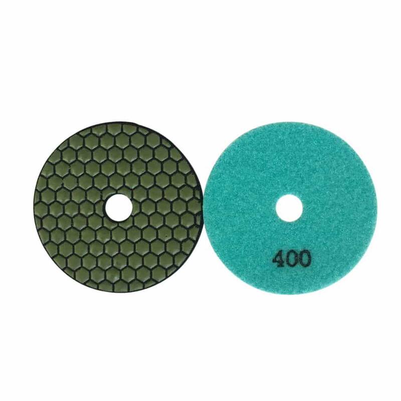 Set de Almohadillas de Pulido en Seco de Diamante de 6 pulgadas para Piedra y Concreto, #50 (2), #100 (2), #200 (2), #400, #800, #1500, #3000 Grit - RDP655112248153