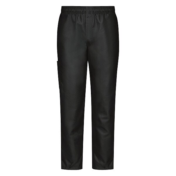 Red Kap Chef Pant, 3XL, Black - 0P2MBK RG 3XL