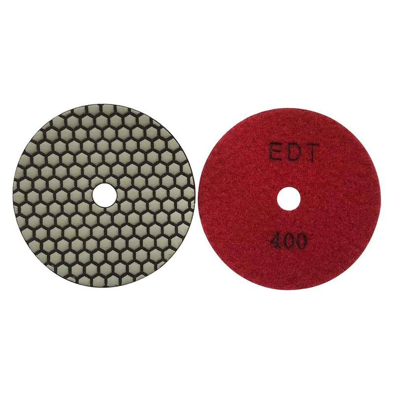 Juego de almohadillas de pulido de diamante en seco de alto rendimiento de 5 pulgadas para concreto/50,100,200,400,800 de grano - RDU551248_THD