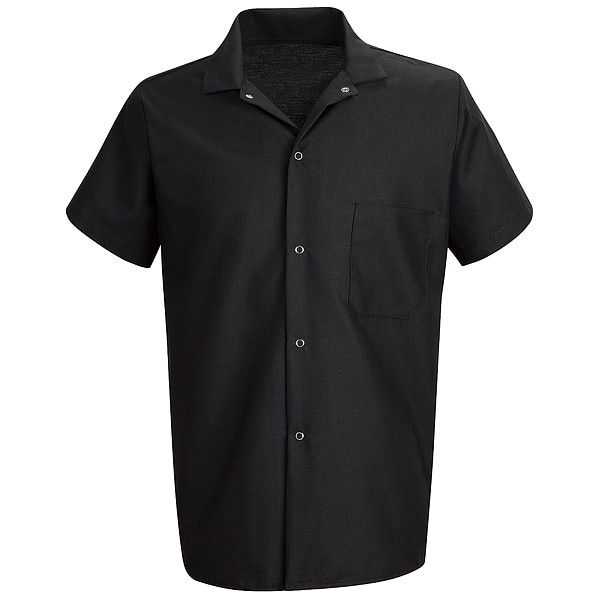 Red Kap Mns Blk Ss Cook Shirt - 5020BK SS XXL