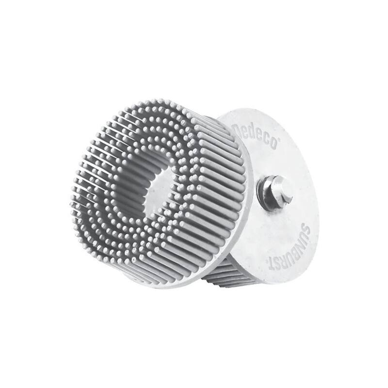 Dedeco Sunburst 2 pulgadas Cepillos E-Z Loc Blancos de 120 Grit (A/O) 10/Bx - 1868