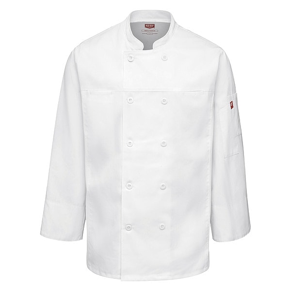 Red Kap Chef Coat, 4XL, White - 054MWH RG 4XL