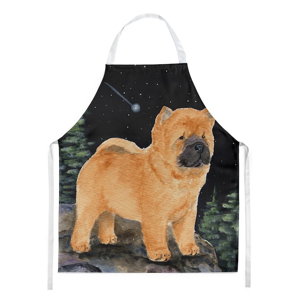 Carolines Treasures Starry Night Chow Chow Apron - 27 x 31 in. - SS8488APRON