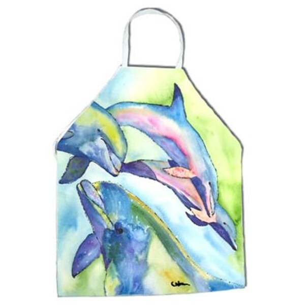 Carolines Treasures Carolines Treasures 8548APRON Dolphin Apron - 27 x 31 in. - 8548APRON