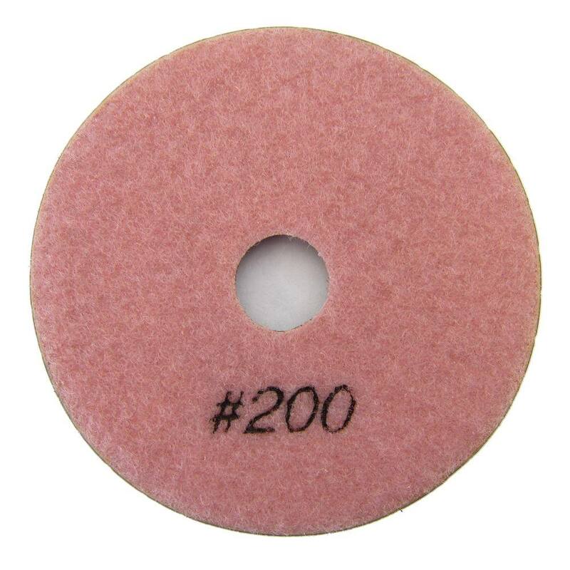 Archer USA 4 pulgadas #200 Grit Wet Diamond Polishing Pad for Stone - WPP04-B-0200#