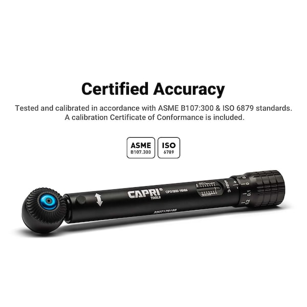 Capri Tools 1/4 in. Drive Mini Torque Wrench Set, 30-140 in. lbs. - CP31800-140IN