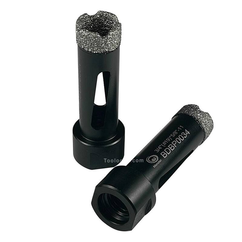 Broca de núcleo diamantado/broca de agujero de 3/4 pulgadas para granito, cuarcita, mármol, concreto, porcelana, cerámica y otras piedras - BDBP0034