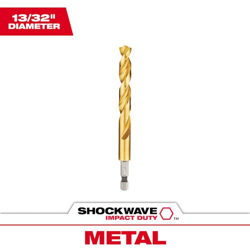 Milwaukee SHOCKWAVE Broca de Titanio de 13/32 pulgadas - 48-89-4623