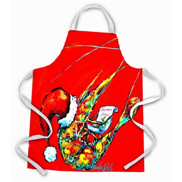 Carolines Treasures Happy Holidays Shrimp Apron - MW1197APRON