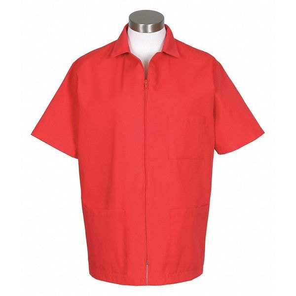 Fame (A Delta Plus Group Company) Smock, Zipper, Red, K74, 4XL - 82602