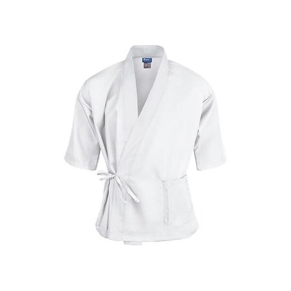 Kng 2XL White 3/4 Sleeve Sushi Chef Coat - 2129WHWH2XL