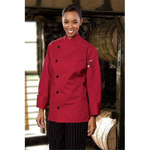 Nathan Caleb Rio Chef Coat in Red - XSmall - NA2162588