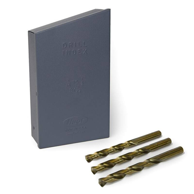 Set de 29 piezas de brocas de acero cobalto M35 recubiertas de titanio XtremepowerUS con estuche de índice - 30300